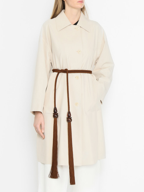 Плетеный пояс с длинной бахромой Max Mara - МодельОбщийВид