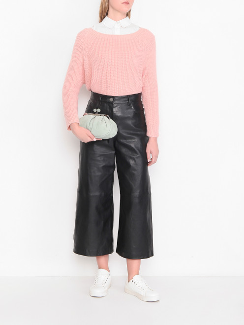 Сумка из замши Weekend Max Mara - МодельОбщийВид