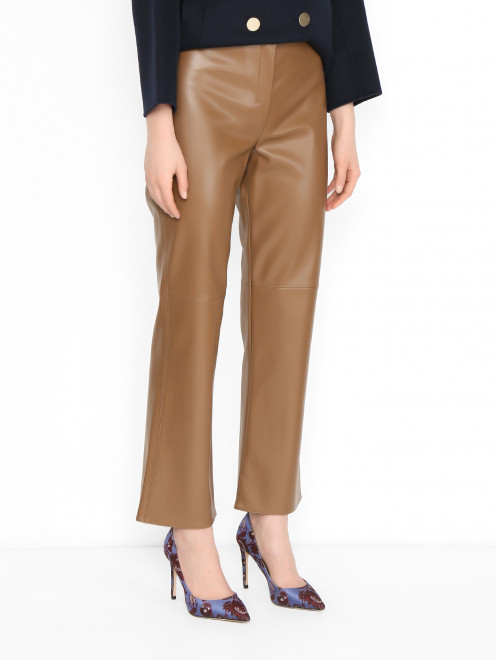 Брюки-кики из экокожи Max Mara - МодельВерхНиз