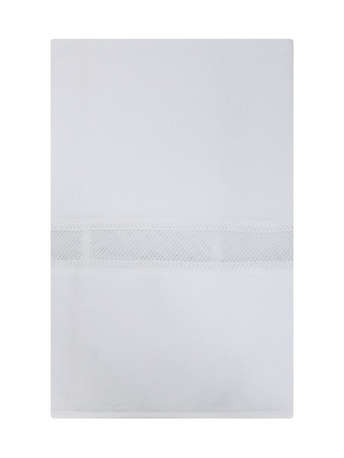 Полотенце из хлопковой махровой ткани с кружевной вставкой 60 x 110 Frette - Обтравка1