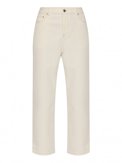 Светлые джинсы с контрастной отстрочкой Laurel - Общий вид