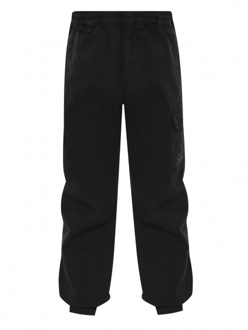 Хлопковые брюки на резинке C.P. Company - Общий вид
