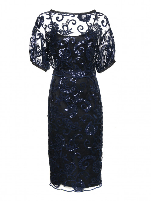 Платье-миди из кружева декорированное пайетками Antonio Marras - Общий вид