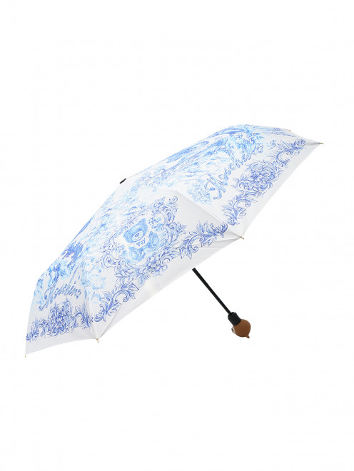 Складной зонт с ручкой-мишкой Moschino - Общий вид
