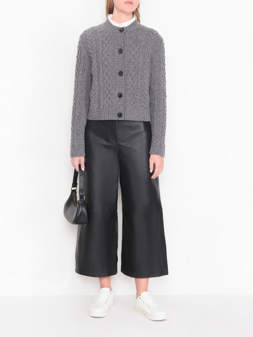 Кардиган из шерсти на пуговицах Weekend Max Mara - МодельОбщийВид