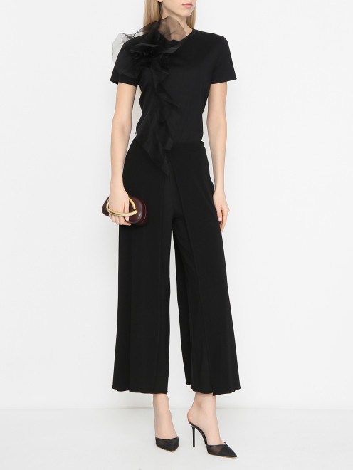 Футболка с цветком Max Mara - МодельОбщийВид