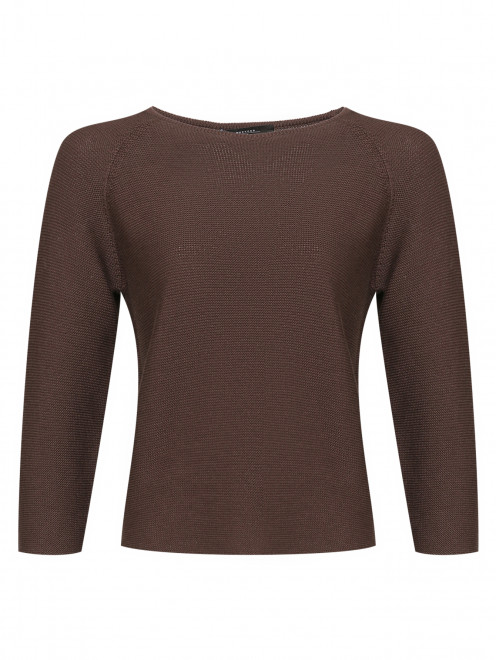 Укороченный джемпер из хлопка Weekend Max Mara - Общий вид