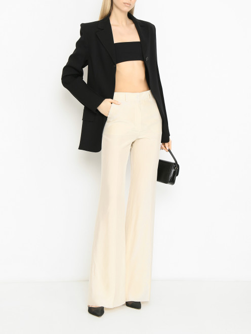Брюки из вискозы со стрелками Sportmax - МодельОбщийВид