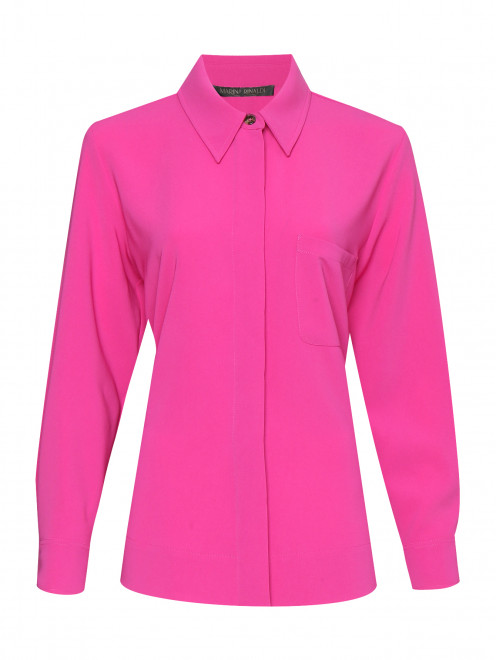 Блуза свободного кроя с карманом Marina Rinaldi - Общий вид