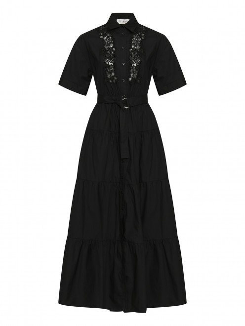 Платье-макси из хлопка с кружевом Ermanno Firenze - Общий вид