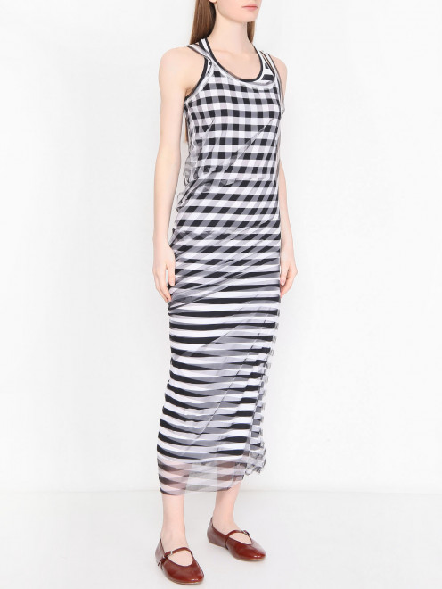 Платье-макси с узором Sportmax - МодельВерхНиз