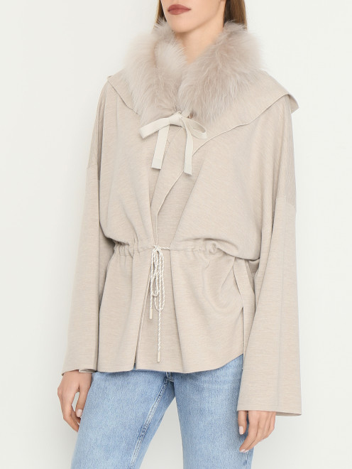 Воротник из меха Max Mara - МодельОбщийВид