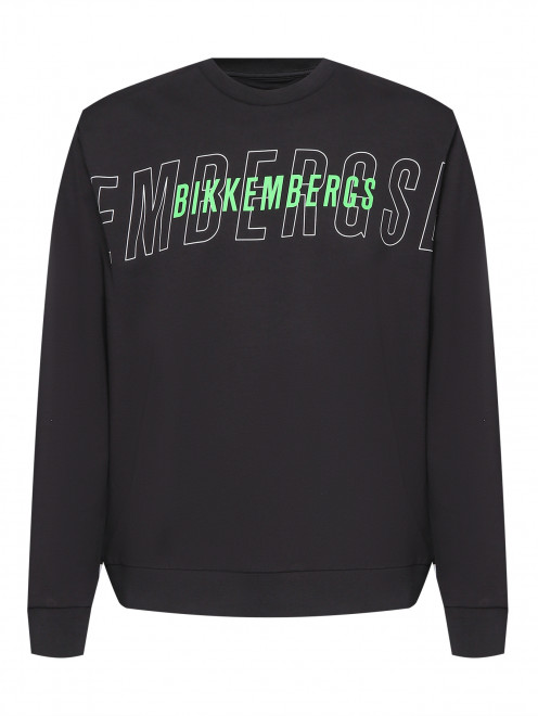 Толстовка из хлопка с логотипом Bikkembergs - Общий вид