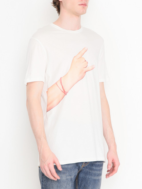 Комплект из 4-х футболок с принтом Isaia - МодельВерхНиз