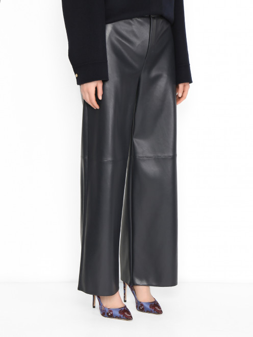 Широкие брюки из экокожи Max Mara - МодельВерхНиз