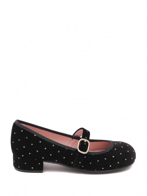 Туфли из бархата с блеском Pretty Ballerinas - Обтравка1