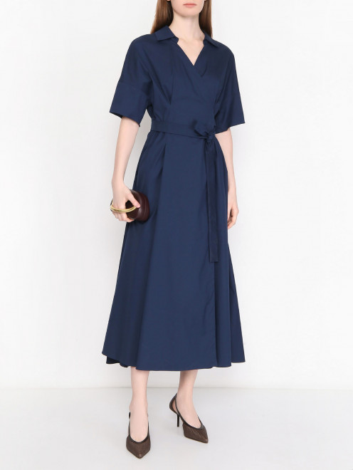 Платье на запах из хлопка Max Mara - МодельОбщийВид