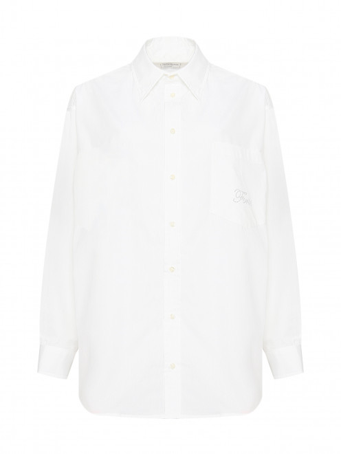 Рубашка из хлопка с монограммой Forte Dei Marmi Couture - Общий вид