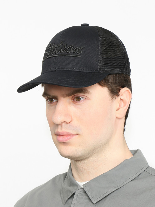 Бейсболка из хлопка с логотипом Stetson - МодельОбщийВид