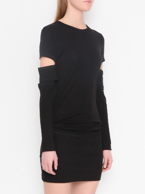 Платье с регулируемой длиной и рукавами Helmut Lang - МодельВерхНиз