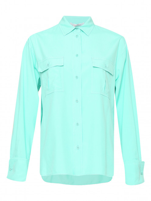 Блуза из шелка с накладными карманами Max Mara - Общий вид