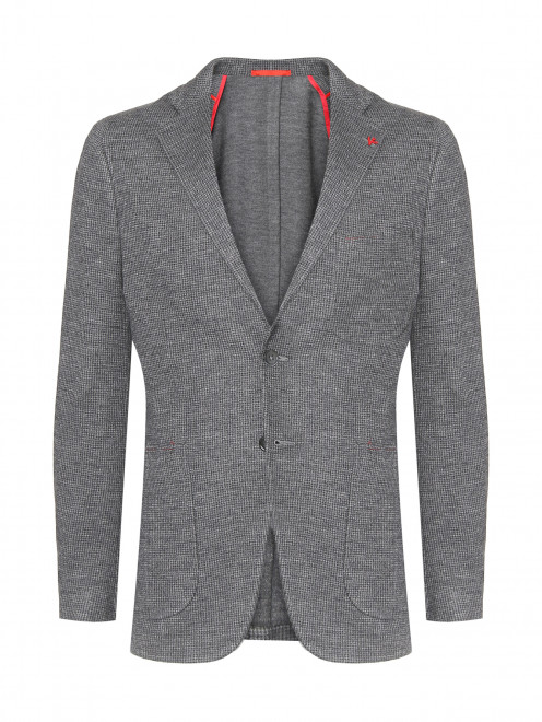 Пиджак из шерсти с накладными карманами Isaia - Общий вид