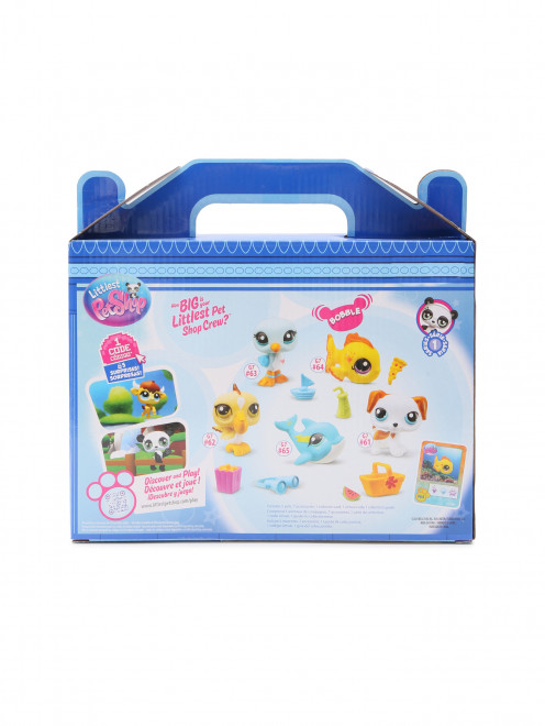 Игровой набор "Пляж" пять фигурок мини-животных с аксессуарами Littlest Pet shop - Обтравка1