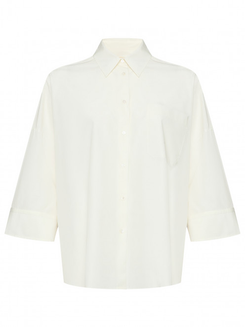 Свободная рубашка из хлопка Weekend Max Mara - Общий вид