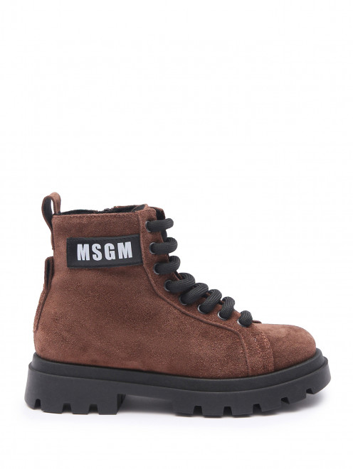 Ботнико из кожи на шнурках MSGM - Общий вид