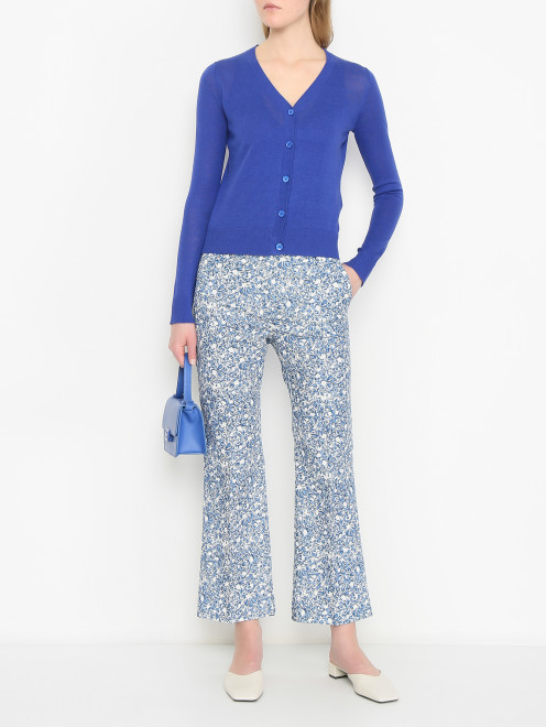 Комплект из трикотажного топа и кардигана Weekend Max Mara - МодельОбщийВид