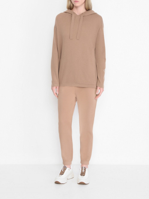 Кроссовки из кожи и текстиля Max Mara - МодельОбщийВид