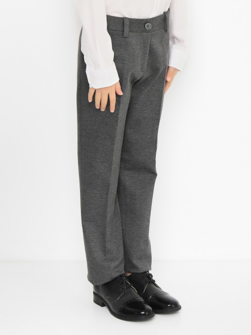 Трикотажные брюки с карманами Dal Lago - МодельВерхНиз