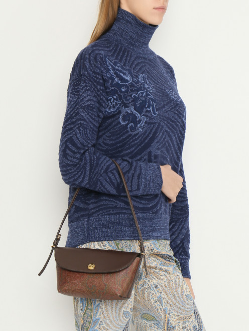 Сумка из кожи и текстиля Etro - МодельВерхНиз