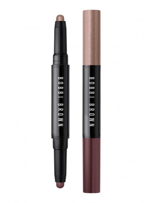 Двухсторонние тени-карандаш Dual-Ended Long-Wear Cream Shadow Stick, Pink Steel / Bark Bobbi Brown - Общий вид