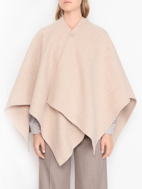 Пончо из смешанной альпаки Max Mara - МодельВерхНиз