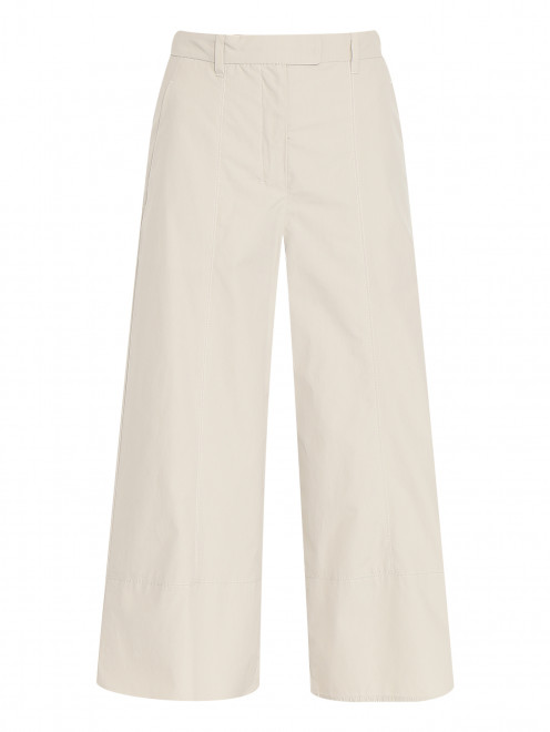 Широкие брюки из хлопка с карманами Max Mara - Общий вид