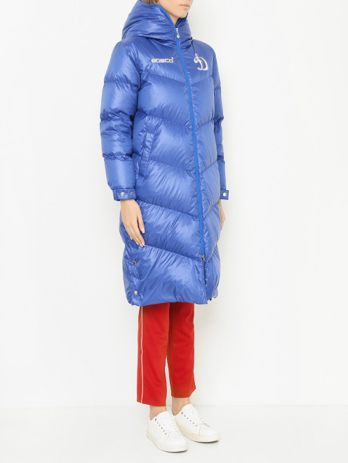 Утепленное стеганое пальто BOSCO - МодельВерхНиз