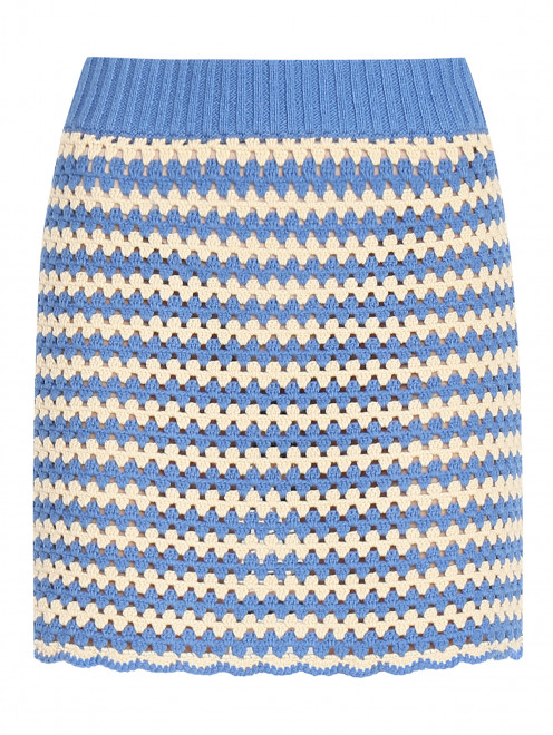 Вязаная юбка-мини из хлопка Semicouture - Общий вид