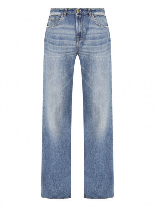Широкие джинсы с потертостями PINKO - Общий вид