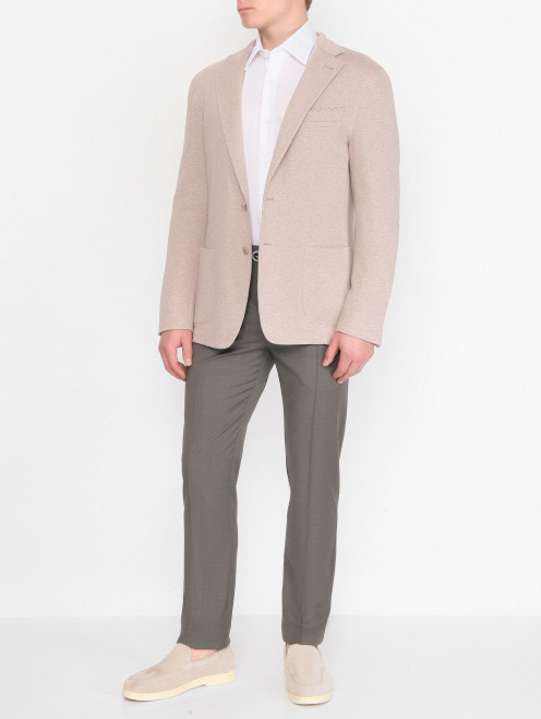 Пиджак из хлопка на пуговицах Doriani Cashmere - МодельОбщийВид