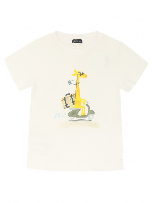 Хлопковая футболка с принтом Il Gufo - Общий вид