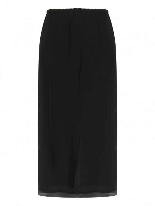 Однотонная юбка на резинке из шелка Alysi - Общий вид