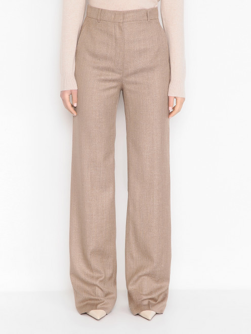 Брюки из смешанной шерсти Max Mara - МодельВерхНиз