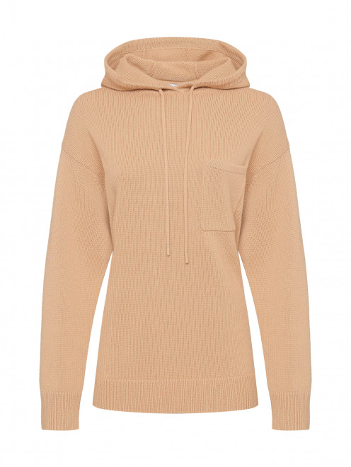 Джемпер из смешанной шерсти с капюшоном Max Mara - Общий вид