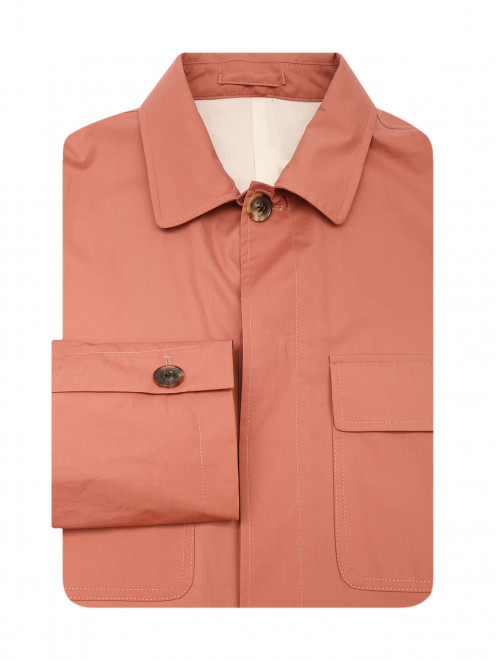 Рубашка из хлопка с накладными карманами LARDINI - Общий вид