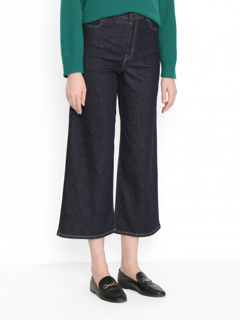 Широкие джинсы из темного денима Weekend Max Mara - МодельВерхНиз