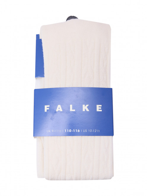Колготки из шерсти и хлопка с узором Falke - Общий вид