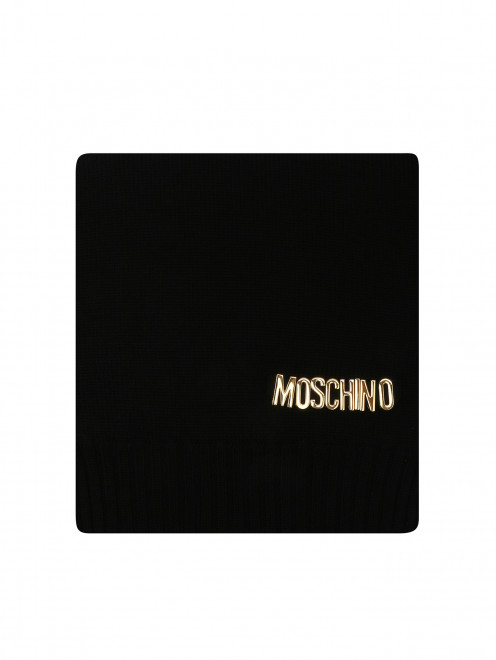 Шарф из шерсти с логотипом Moschino - Общий вид