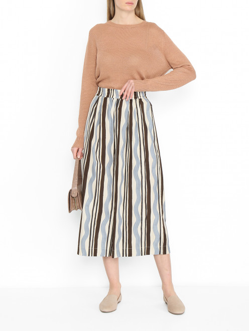 Джемпер из льна с круглым вырезом Weekend Max Mara - МодельОбщийВид