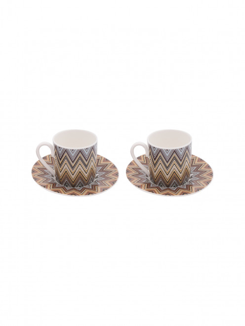 Кофейный набор из фарфора Missoni - Общий вид